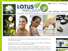 Tablet Screenshot of lotusaroma.com